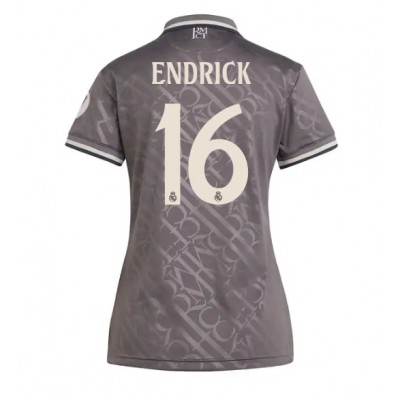 Dres Real Madrid Endrick #16 Rezervni za Žensko 2024-25 Kratak Rukav Dres Real Madrid Endrick #16 Rezervni za Žensko 2024-25 Kratak Rukav